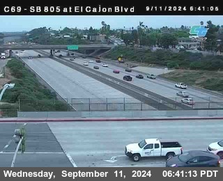 SB 805 at El Cajon Blvd (On Ramp)