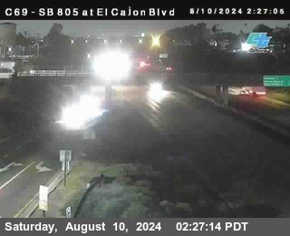 SB 805 at El Cajon Blvd (On Ramp)