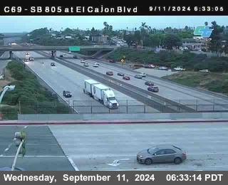 SB 805 at El Cajon Blvd (On Ramp)