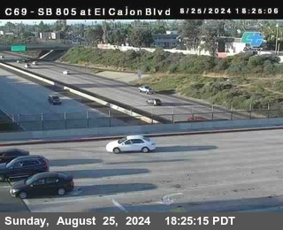 SB 805 at El Cajon Blvd (On Ramp)