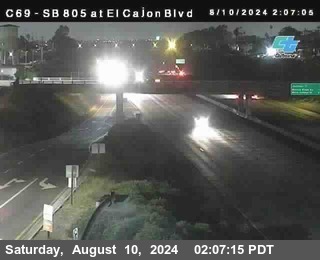 SB 805 at El Cajon Blvd (On Ramp)