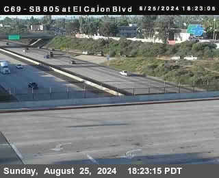 SB 805 at El Cajon Blvd (On Ramp)