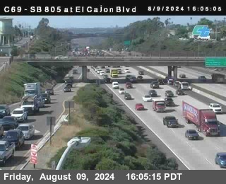 SB 805 at El Cajon Blvd (On Ramp)