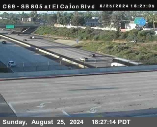 SB 805 at El Cajon Blvd (On Ramp)