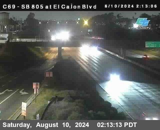 SB 805 at El Cajon Blvd (On Ramp)