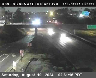 SB 805 at El Cajon Blvd (On Ramp)