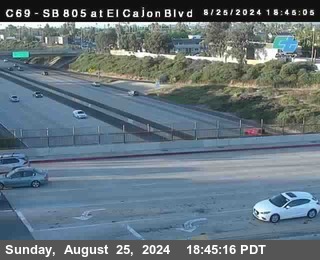 SB 805 at El Cajon Blvd (On Ramp)