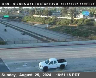 SB 805 at El Cajon Blvd (On Ramp)