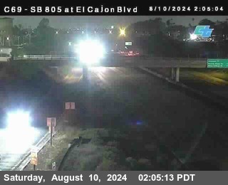 SB 805 at El Cajon Blvd (On Ramp)