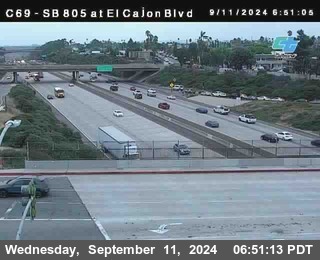 SB 805 at El Cajon Blvd (On Ramp)