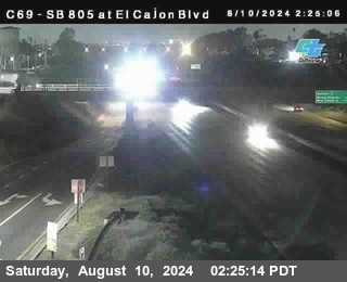 SB 805 at El Cajon Blvd (On Ramp)