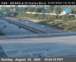 SB 805 at El Cajon Blvd (On Ramp)