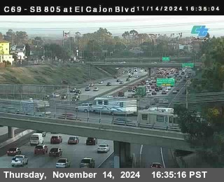 SB 805 at El Cajon Blvd (On Ramp)