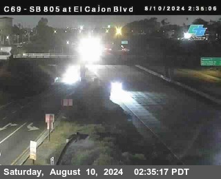 SB 805 at El Cajon Blvd (On Ramp)