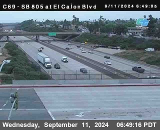 SB 805 at El Cajon Blvd (On Ramp)