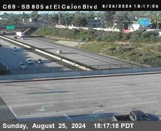 SB 805 at El Cajon Blvd (On Ramp)