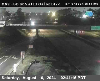 SB 805 at El Cajon Blvd (On Ramp)