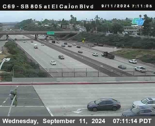 SB 805 at El Cajon Blvd (On Ramp)