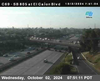 SB 805 at El Cajon Blvd (On Ramp)