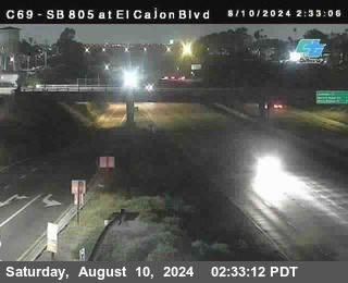 SB 805 at El Cajon Blvd (On Ramp)