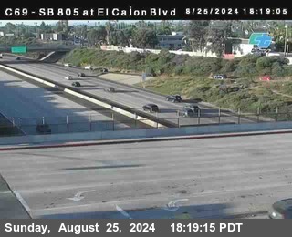 SB 805 at El Cajon Blvd (On Ramp)