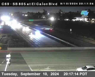 SB 805 at El Cajon Blvd (On Ramp)