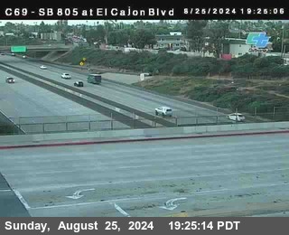 SB 805 at El Cajon Blvd (On Ramp)