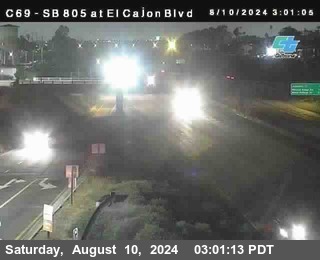 SB 805 at El Cajon Blvd (On Ramp)