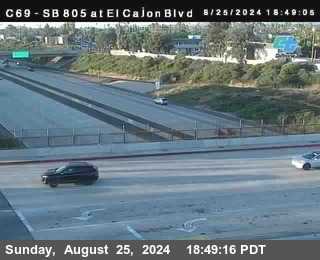 SB 805 at El Cajon Blvd (On Ramp)