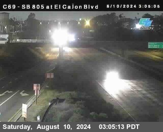 SB 805 at El Cajon Blvd (On Ramp)