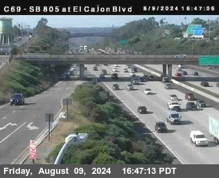 SB 805 at El Cajon Blvd (On Ramp)