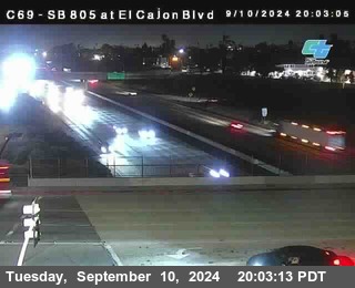 SB 805 at El Cajon Blvd (On Ramp)