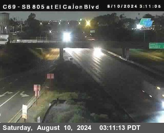 SB 805 at El Cajon Blvd (On Ramp)