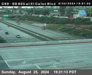 SB 805 at El Cajon Blvd (On Ramp)