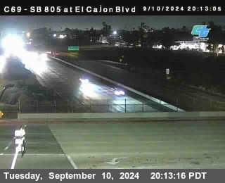 SB 805 at El Cajon Blvd (On Ramp)