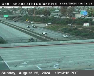 SB 805 at El Cajon Blvd (On Ramp)