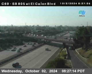 SB 805 at El Cajon Blvd (On Ramp)