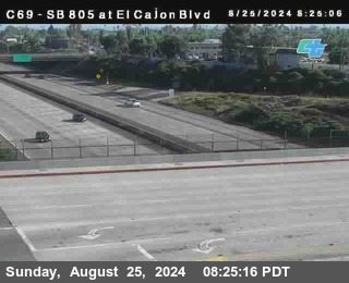 SB 805 at El Cajon Blvd (On Ramp)