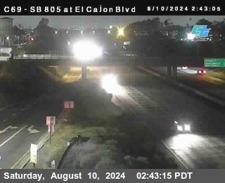 SB 805 at El Cajon Blvd (On Ramp)