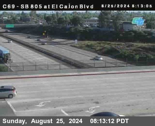 SB 805 at El Cajon Blvd (On Ramp)