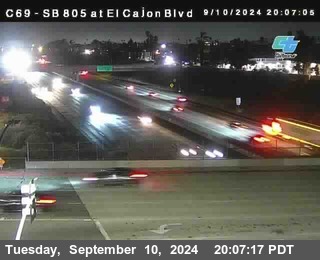 SB 805 at El Cajon Blvd (On Ramp)