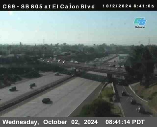 SB 805 at El Cajon Blvd (On Ramp)