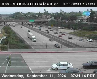 SB 805 at El Cajon Blvd (On Ramp)