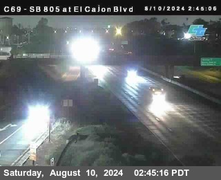 SB 805 at El Cajon Blvd (On Ramp)