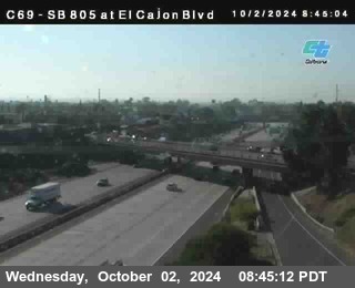 SB 805 at El Cajon Blvd (On Ramp)