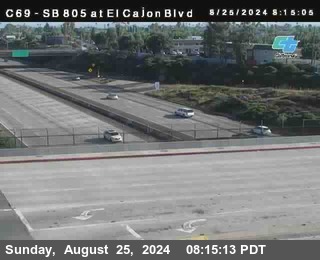 SB 805 at El Cajon Blvd (On Ramp)