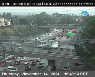 SB 805 at El Cajon Blvd (On Ramp)