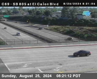 SB 805 at El Cajon Blvd (On Ramp)