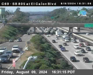 SB 805 at El Cajon Blvd (On Ramp)