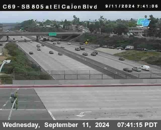 SB 805 at El Cajon Blvd (On Ramp)